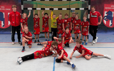 E-Jugend: Starke Teamleistung sichert 22:18-Erfolg