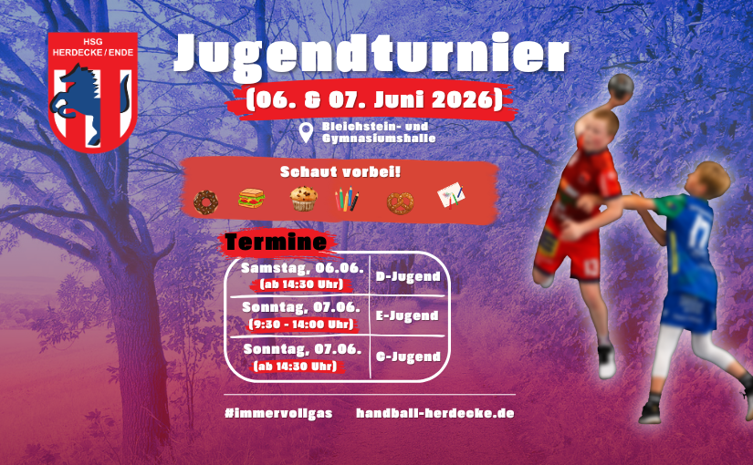 Jugendturnier am Wochenende – Kommt vorbei❗